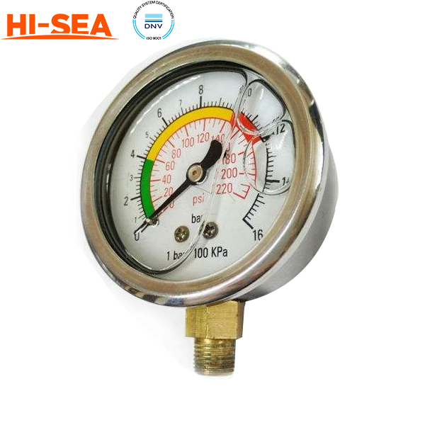 Marine Y Series Pressure Gauge 